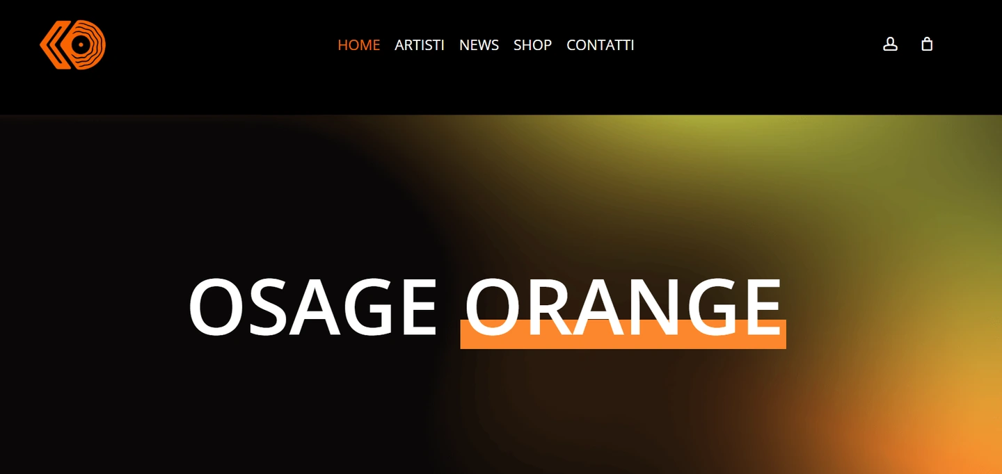 Sito web Osage Orange realizzato da Corsaro Digital — Web Design