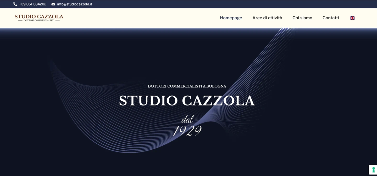 Sito web Studio Cazzola realizzato da Corsaro Digital — Web Design